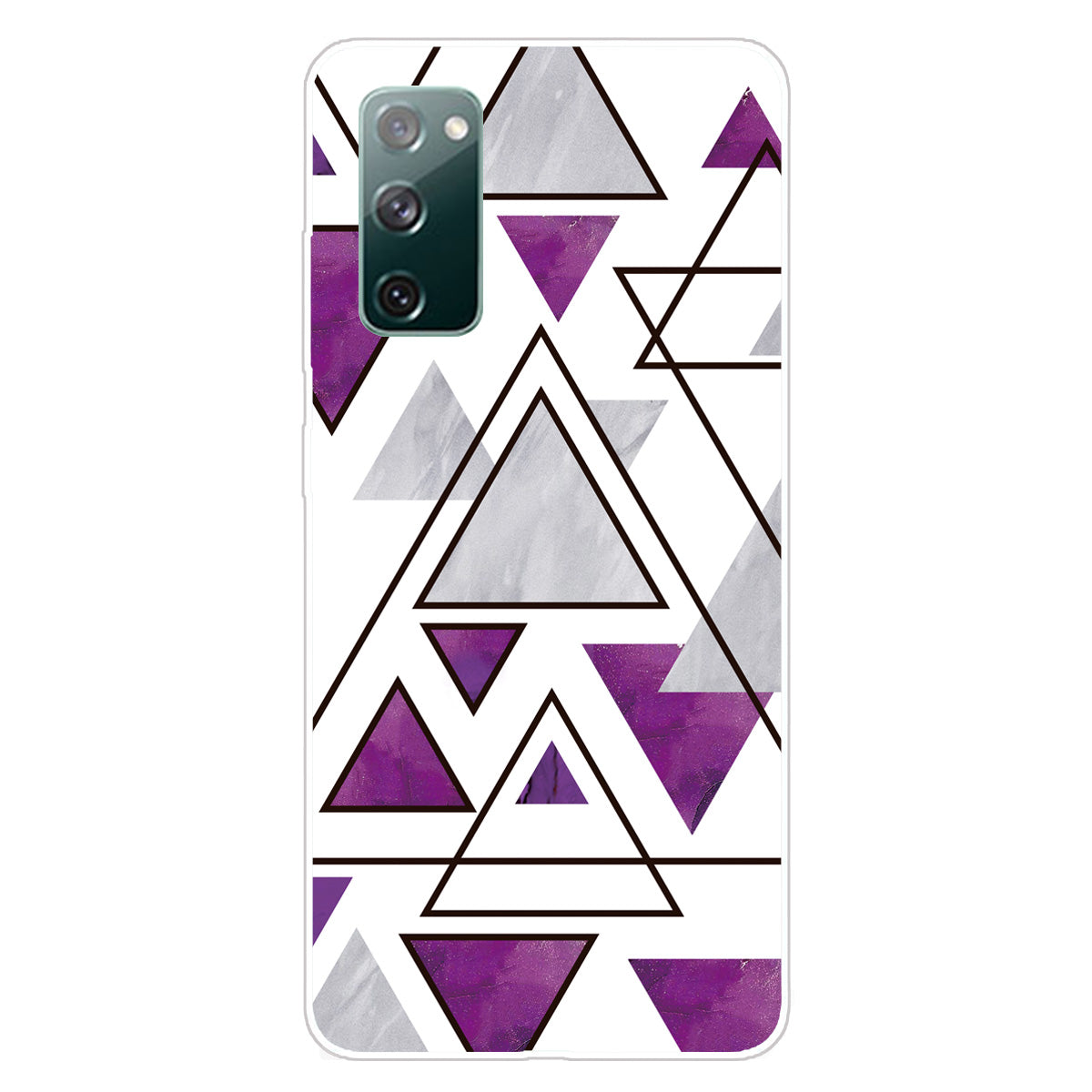 Triangle Marble Pattern Soft TPU Shockproof Phone Back Cover Case for Samsung Galaxy S20 FE/S20 FE 5G/S20 Lite/S20 FE 2022 - Style B Triangle Marble Pattern Soft TPU Shockproof Phone Back Cover Case for Samsung Galaxy S20 FE/S20 FE 5G/S20 Lite/S20 FE 2022 - Style B